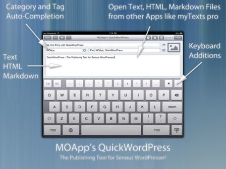 Un  autre client WordPress pour blogger depuis l'iPad | Technologie Au Quotidien | Scoop.it