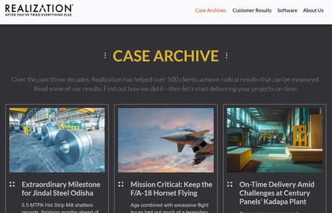 Realization India - CCPM consulting and software in India | Critical Chain Project Management | Scoop.it