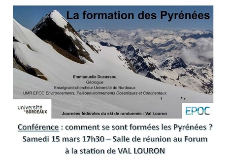 Conférence "La formation des Pyrénées", samedi 15 mars à Val Louron | Vallées d'Aure & Louron - Pyrénées | Scoop.it