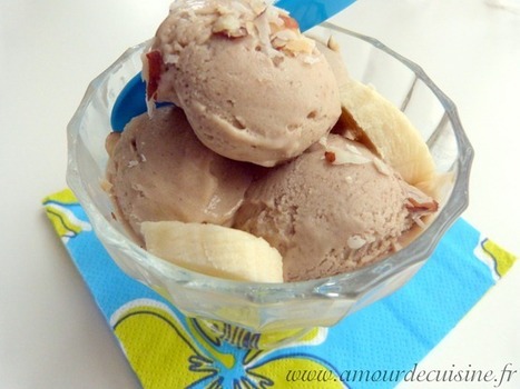 cr&egrave;me glac&eacute;e Banane / beurre de cacahuetes | Plats et recettes de f&ecirc;tes : No&euml;l, Saint Valentin, Ramadan, A&iuml;d, P&acirc;ques... | Scoop.it