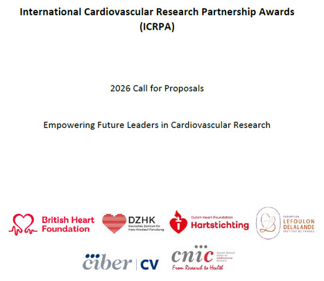 International Cardiovascular Research Partnership Awards (ICRPA) 2026 | Life Sciences Universit&eacute; Paris-Saclay | Scoop.it