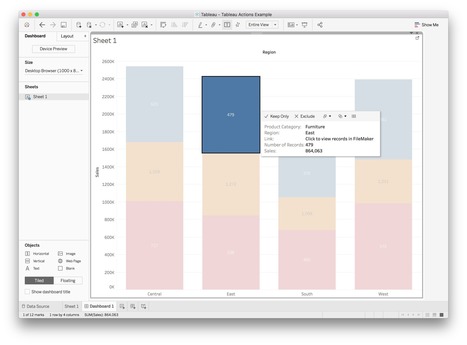 FileMaker & Tableau | Building Dashboards with Interactivity | Learning Claris FileMaker | Scoop.it