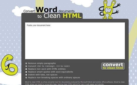 Convertir documentos de Word a HTML gratis con Word2cleanhtml | TIC & Educación | Scoop.it