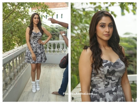 Regina Cassandra in Military Style Monochrome Skirt | Indian Fashion Updates | Scoop.it