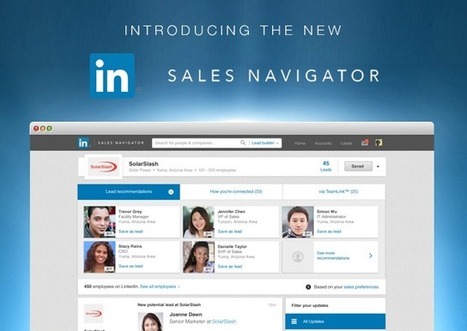 Il nuovo #SalesNavigator di #LinkedIn #socialmedia #innovation | ALBERTO CORRERA - QUADRI E DIRIGENTI TURISMO IN ITALIA | Scoop.it