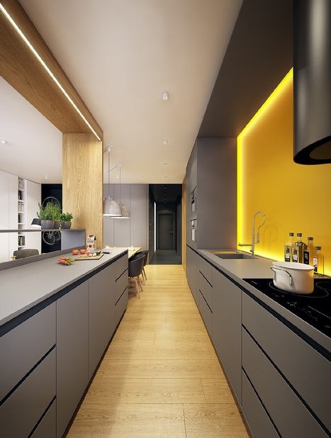 24 Ide Desain Dapur Minimalis Modern 20