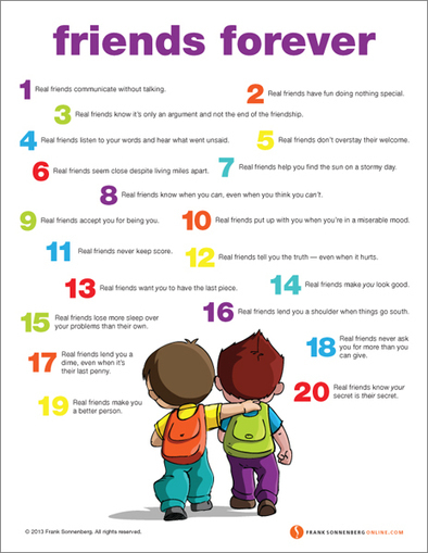 Friends Forever | Check especially POINT 12! | #Character #Values  | 21st Century Learning and Teaching | Scoop.it