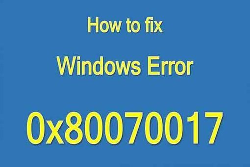 Solve Error Code 0x80070017 While Installing - how to fix error 17 roblox video download mp4 3gp flv