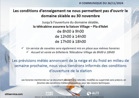 Report de l'ouverture de la station de Saint-Lary | Vallées d'Aure & Louron - Pyrénées | Scoop.it