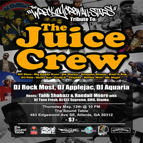 GetAtMe The WreckingCrewAllstars tribute to 'THE JUICE CREW' tonight at The SoundTable... #RealHipHopMusic @ElShabazz | GetAtMe | Scoop.it