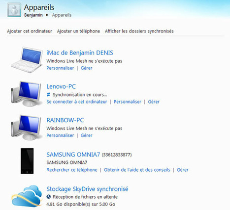 Windows Live Mesh, synchroniser vos dossiers et fichiers facilement entre vos p&eacute;riph&eacute;riques et/ou dans le cloud | Time to Learn | Scoop.it