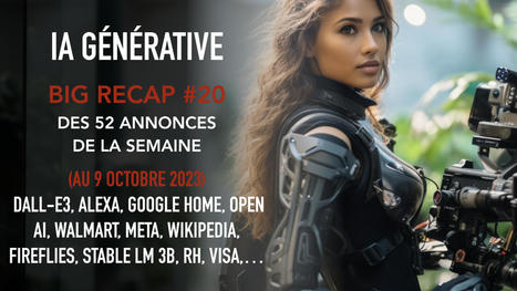 IA Générative : Le BIG Recap #20 des 52 annonces clefs (au 08 Oct 2023) : Anthropic, Seb, OpenAI, Walmart, Alexa, Meta, VISA, RH, Google Home,... | Digital Marketing | Scoop.it