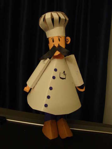 The Muffin Man or Chef Paper Craft (EASY) | Muf...