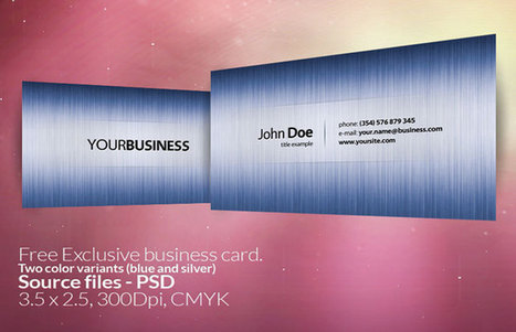 20 Free Photoshop Business Card Templates - DJDESIGNERLAB | photoshop ressources | Scoop.it