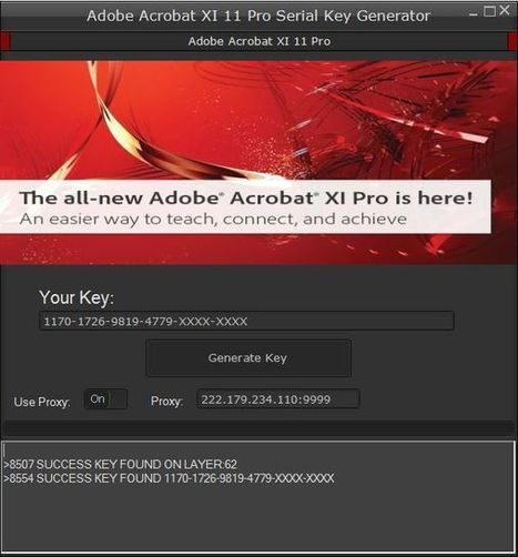 Adobe acrobat x1 pro serial number generator