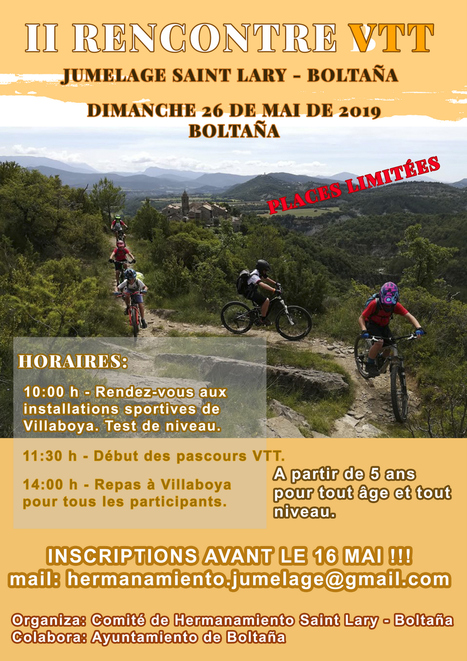 Journée VTT organisée par le Comité de jumelage Saint-Lary Soulan - Boltaña à Boltaña le 26 mai | Vallées d'Aure & Louron - Pyrénées | Scoop.it