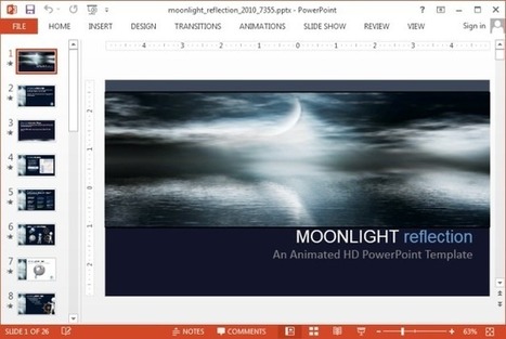 Animated Moonlight Reflection PowerPoint Templates | PowerPoint and Presentations | Scoop.it
