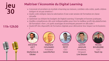 30/03/23 - Webinaire - Maîtriser l'économie du Digital Learning | Formation : Innovations et EdTech | Scoop.it