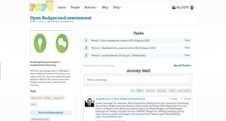 What did we learn during a 'semester of learning' on #openbadges over at P2PU.org? | Digital Badges and Alternate Credentialling in Education | Scoop.it