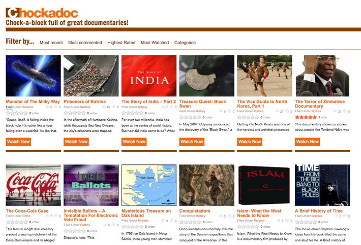Curated Collections of Video Documentaries: Chockadoc.com | Machinimania | Scoop.it