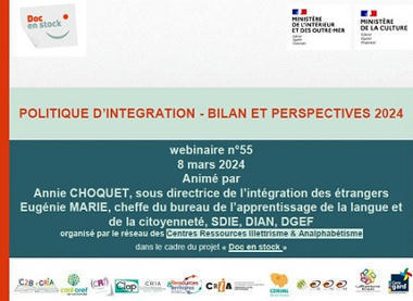 Politique d’intégration : bilan et perspectives 2024/ Doc en Stock [diaporama du webinaire] | Compétences de base, illettrisme, illectronisme... | Scoop.it