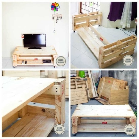 Diy: Pallet Tv Desk / Stand | 1001 Pallets ideas ! | Scoop.it