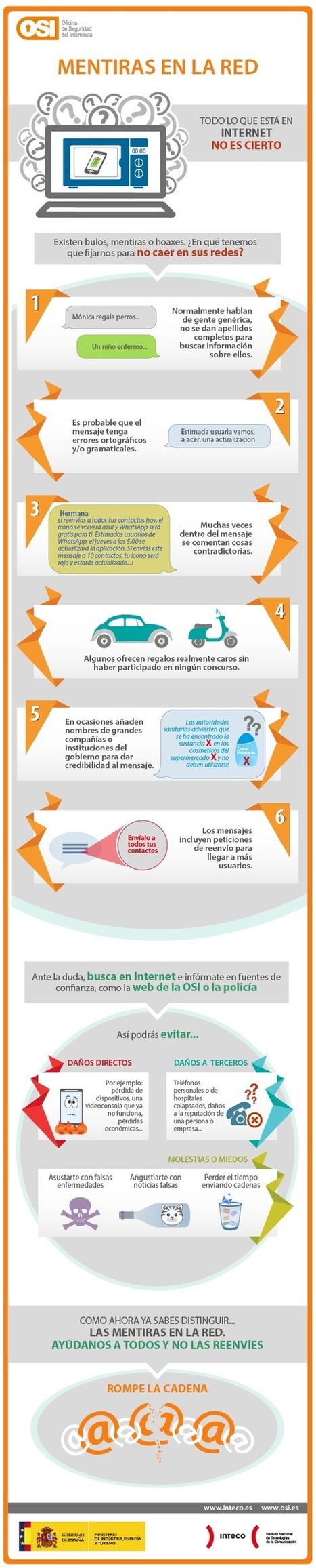 Mentiras y bulos en Internet #infografia #infographic | Seo, Social Media Marketing | Scoop.it