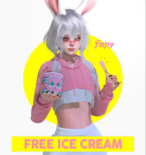 Bunny Ice Cream April 2022 Gift by Just Tony | Teleport Hub - Second Life Freebies | Second Life Freebies | Scoop.it