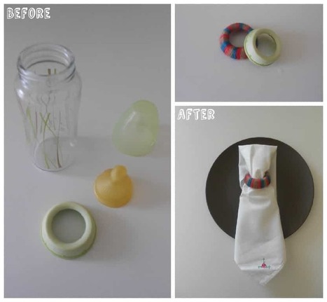 Napkin Ring From Nursing Bottle Parts | 1001 Recycling Ideas ! | Scoop.it