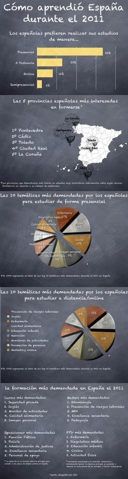 Cómo fue la formación en España durante 2011 #infografia #infographic #education | Al calor del Caribe | Scoop.it