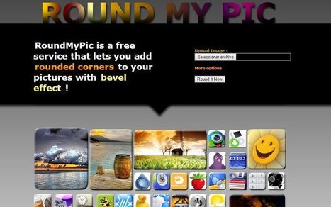 Round My Pic: utilidad web para aplicar relieve y bordes redondeados a tus imágenes | TIC & Educación | Scoop.it