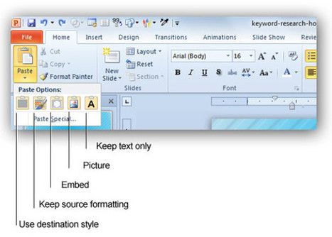 Opciones de Copiar y Pegar en PowerPoint 2010 - Plantillas Power Point | Presentaciones PowerPoint | Scoop.it