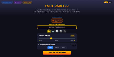Fort Dactylo : jeu de dactylographie gratuit et accessible pour DYS | Veille &Eacute;ducative - L'actualit&eacute; de l'&eacute;ducation en continu | Scoop.it