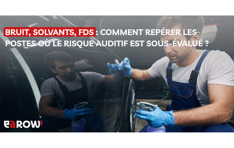 Bruit, solvants, FDS : comment rep&eacute;rer les postes o&ugrave; le risque auditif est sous-&eacute;valu&eacute; ? | Inforisque | Pr&eacute;vention du risque chimique | Scoop.it