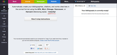 CiteThisForMe - The Harvard Referencing Generator | Digital Delights for Learners | Scoop.it