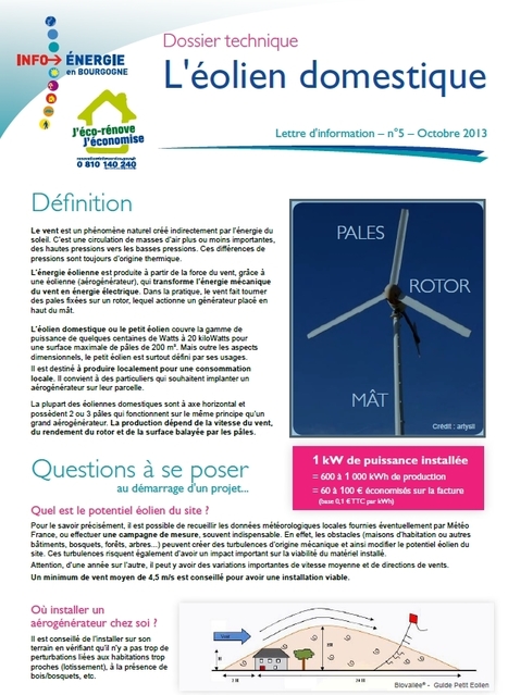 Du « Grand Eolien » au « Petit Eolien », l'avis de l'ADEME | Build Green, pour un habitat écologique | Scoop.it