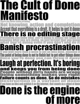 Innovation Excellence | Study in Courage: the &ldquo;Done Manifesto&rdquo; | Failure and Learning | Scoop.it