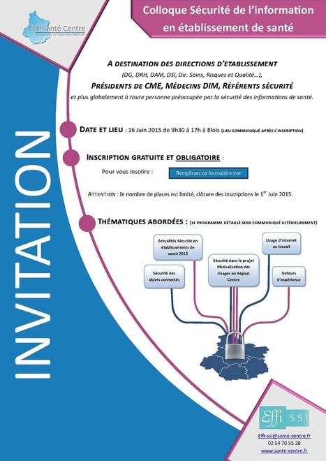Colloque Sécurité de l'information en établissement de santé | e-santé - Télésanté | Scoop.it