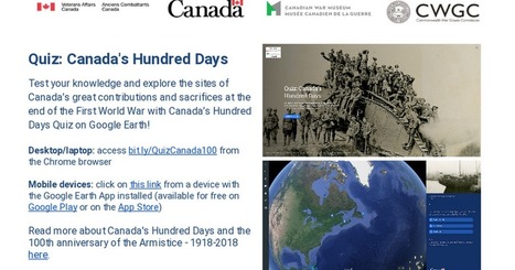 Canada's Hundred Days - Canada and World War 1 via @EdTechTeamCAN | eflclassroom | Scoop.it