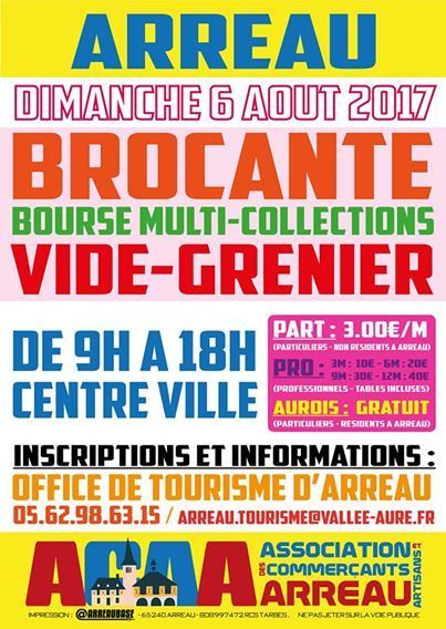 Brocante et vide-grenier à Arreau le 6 août | Vallées d'Aure & Louron - Pyrénées | Scoop.it