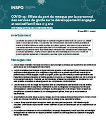 Effets du port du masque par le personnel des services de garde sur le développement langagier et socioaffectif des 0-5 ans | Veille Éducative - L'actualité de l'éducation en continu | Scoop.it