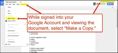 How to Make Copies of Google Documents Shared With You As "View Only" Free Technology for Teachers | Information and digital literacy in education via the digital path | Scoop.it