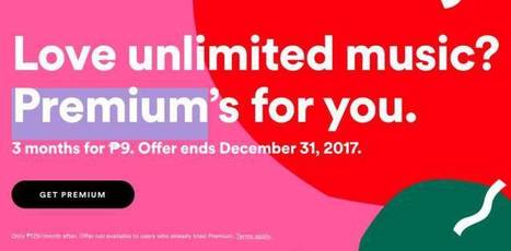 Get 3 months access to Spotify Premium for only Php9 | Gadget Reviews | Scoop.it