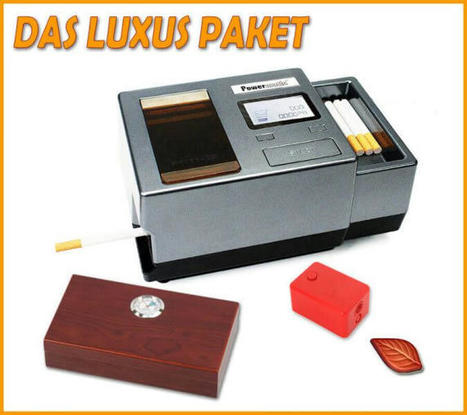 LUXUS Paket Powermatic3 + Minihumidor + Tiploc + Hydrostone | Stopfmaschine, Elektrische stopfmaschine, Zigaretten etui | elektrische stopfmaschine | Scoop.it