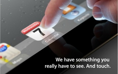iPad Event Confirmed: Apple Invites Press to 'Touch' Something | Communications Major | Scoop.it