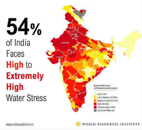 3 maps explain India’s growing water risks | water news | Scoop.it