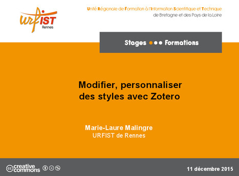 Modifier, personnaliser des styles avec Zotero | Zotero | Scoop.it