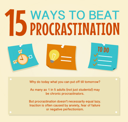 15 Ways to Beat Procrastination [Infographic] | Design, Science and Technology | Scoop.it