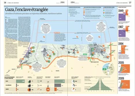 Carte : Gaza, l'enclave étranglée | Univers géographique (geographical universe) | Scoop.it