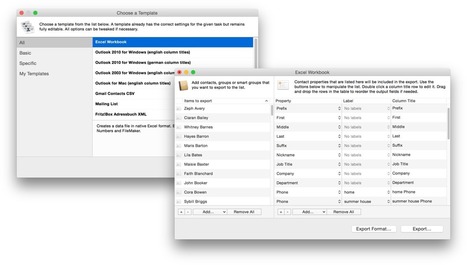 How to Export Apple Mac Address Book Contacts to Excel or CSV | FileMaker tip | Learning Claris FileMaker | Scoop.it